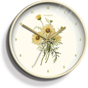 None Jones Botanical Daisy Clock - Cream