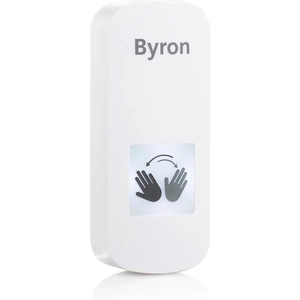 None Byron Touch-Free Push Button Doorbell with Wave Sensor - White