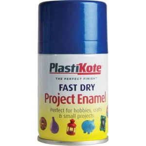 Plastikote Dry Enamel Aerosol Spray Paint Blue 100ml