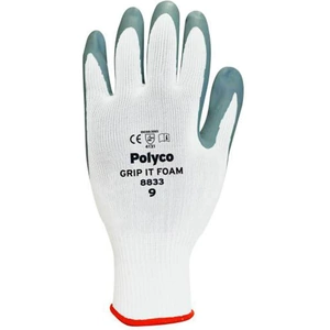 Polyco Grip It Foam Safety Nitrile Gloves L