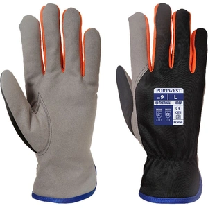 Portwest Wintershield Fleece Lined Gloves Black / Orange L