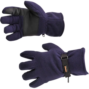 Portwest Insulatex Lined Fleece Gripper Gloves Navy One Size