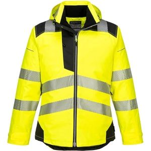 Portwest PW3 Hi Vis Winter Rain Jacket Yellow / Black 4XL