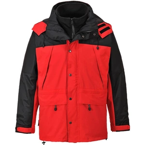 Portwest Orkney Mens 3-in-1 Breathable Jacket Red L