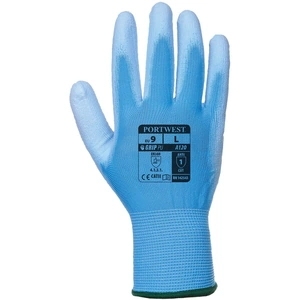 Portwest PU Palm General Handling Grip Gloves Blue XS