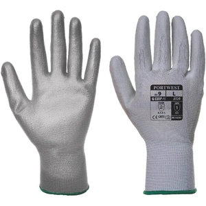 Portwest PU Palm General Handling Grip Gloves Grey L