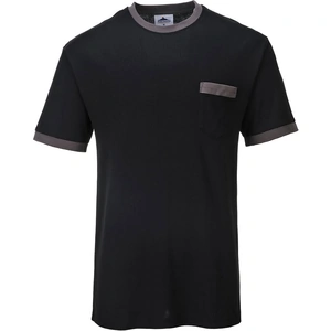 Portwest Mens Texo Contrast Pocket T Shirt Black M