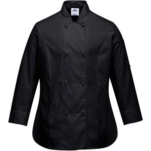 Portwest Ladies Rachel Chefs Jacket Black XS