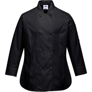 Portwest Ladies Rachel Chefs Jacket Black 2XL
