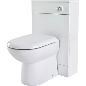 Premier Design Back-to-Wall WC Toilet Unit 500mm Wide High Gloss White