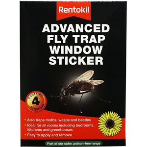 View product details for the Rentokil Advanced Fly Trap Window Stickers (Pack of 4)