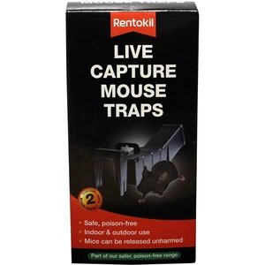 Rentokil Live Capture Mouse Trap (Pack of 2)