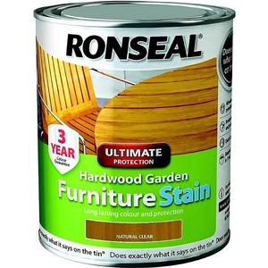 Ronseal Hardwood Garden Furniture Stain Natural - 750ml