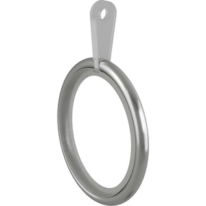 Rothley Curtain Rings (Pack Of 10) - Silver Brushed