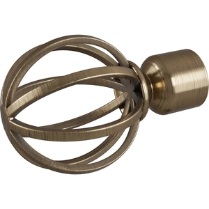 Rothley Cage Orb Finial - Antique Brass