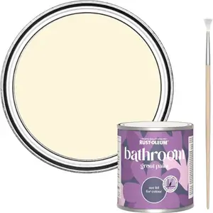 Rust-Oleum Bathroom Grout Paint - Clotted Cream 250ml -