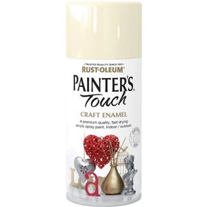 Rust-Oleum Painters Touch Craft Enamel Gloss Spray Paint Heirloom White - 150ml