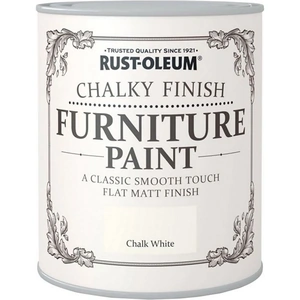 Rust-Oleum Chalky Finish Furniture Paint Chalk White - 125ml