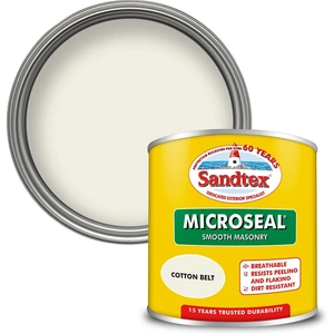 Sandtex Microseal Smooth Masonry Paint Cotton Belt - 150ml