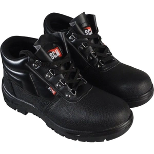 Scan Mens Dual Density Chukka Safety Boots Black Size 10