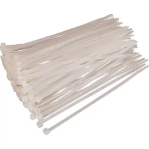 Sealey White Cable Ties 200mm 4.8mm