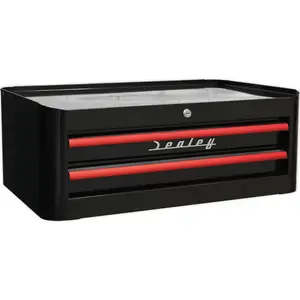 Sealey Premier Retro Style 2 Drawer Mid Tool Chest Black / Red