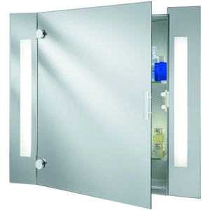 Searchlight Lighting Illuminated Bathroom Mirror Cabinet with Shaver Socket IP44
