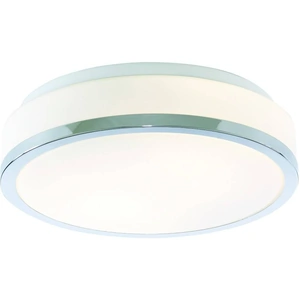 Searchlight Lighting Discs Bathroom Flush 2 Light Ceiling Chrome, Opal IP44, E27