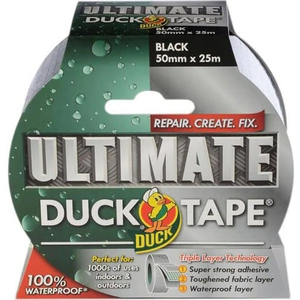 Shure Shur Roll Ultimate Duck Tape Black 50mm 25m