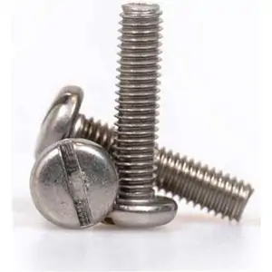 Sirius Pan Head Machine Screw Slotted A2 304 Stainless Steel M8 60mm Pack of 1
