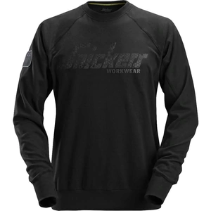 Snickers 2882 Mens Logo Sweatshirt Black XL