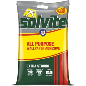 View product details for the Solvite All Purpose Wallpaper Adhesive - 10 Rolls