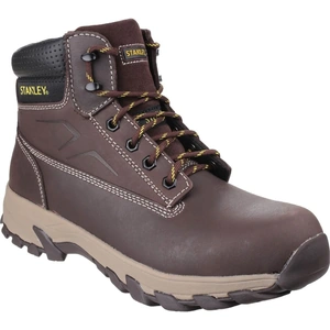 Stanley Mens Tradesman Safety Boots Brown Size 8