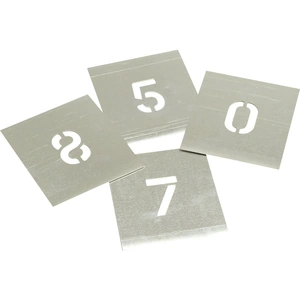 Stencils 8 Piece Zinc Number Stencil Set in Wallet 1