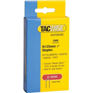 Tacwise Type 91 Narrow Staples 25mm Pack of 1000