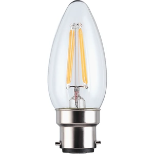 TCP LED Filament Clear Candle 4.5W B22 Dimmable Light Bulb