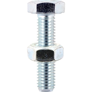 Timco Hexagon Set Screws and Nuts Zinc Plated M8 25mm Pack of 4