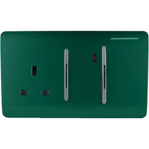 Trendi Switch 45Amp Cooker Switch and Socket in Dark Green