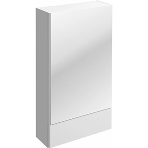 Twyford E100 Mirror Cabinet For 600mm Washbasin 498 x 850mm - White Gloss