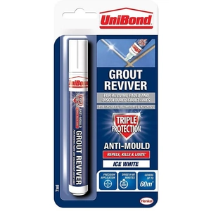 View product details for the UniBond Anti Mould Grout Pen White - 7ml