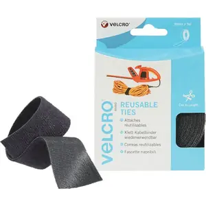 Velcro Brand Velcro Self Gripping Ties Black