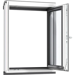 VELUX VFB MK35 2070 White Painted Vertical Side Hung Laminated Window - 78cm x 95cm