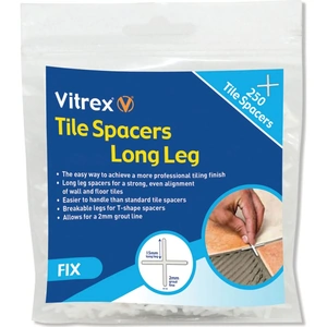 Vitrex Long Leg Tile Spacers 5mm Pack of 250
