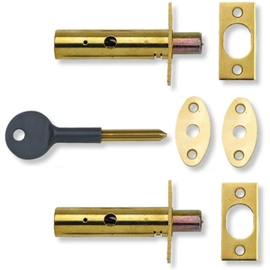Yale Door Security Bolts Brass - 2 Pack