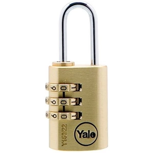 Yale Locks Y150 Brass Combination Padlock 22mm
