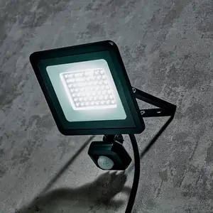 Zinc 30W LED Outdoor Floodlight with PIR Motion Sensor